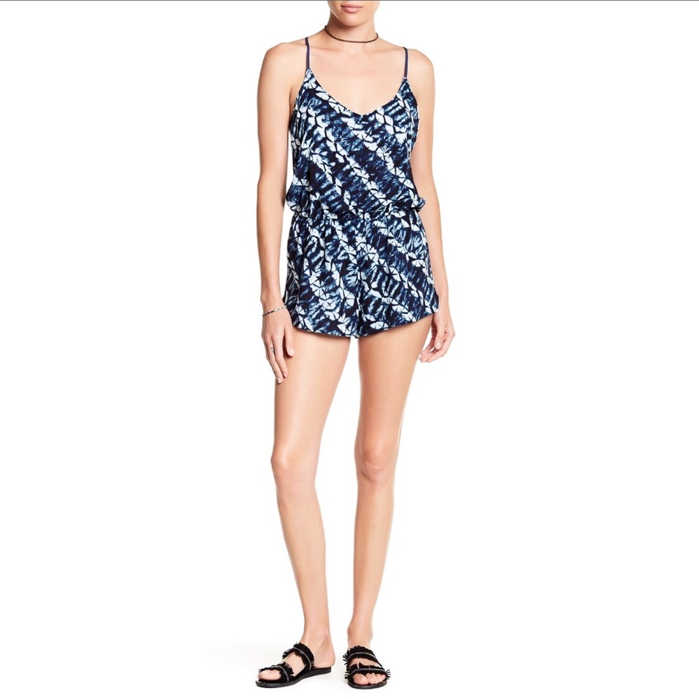 Dolce Vita Blue Romper with Strappy Back NWT
